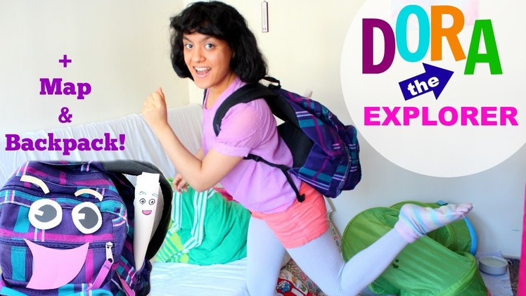 Dora the Explorer Halloween Costume + DIY map & backpack