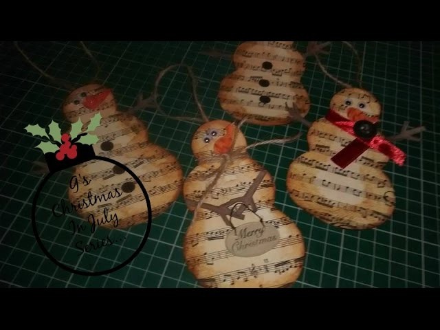 G's Christmas in July 2015 video 2.6: Music paper Christm