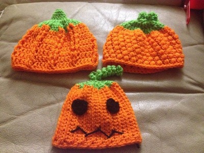 Halloween crochet - pumpkin hat (newborn)