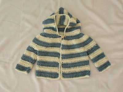 How to crochet an EASY children's sweater. hoodie. jacket