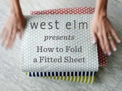 How To Fold A Fitted Sheet The Easy Way | west elm