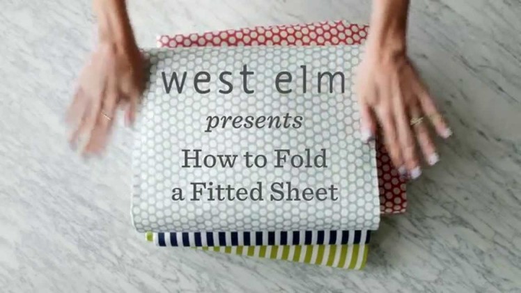 How To Fold A Fitted Sheet The Easy Way | west elm