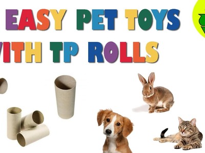 How to make 3 easy PET TOYS made with toilet paper rolls - Pet Crafts