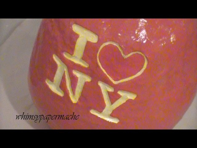 How to Make a Delicious Paper Mache Big Apple