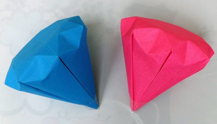 How to Make a Paper Diamond with Eight edges - Easy Way | Origami