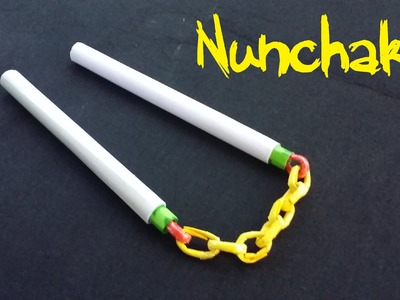 How to make a Paper Nunchaku (Nunchucks) | Look real