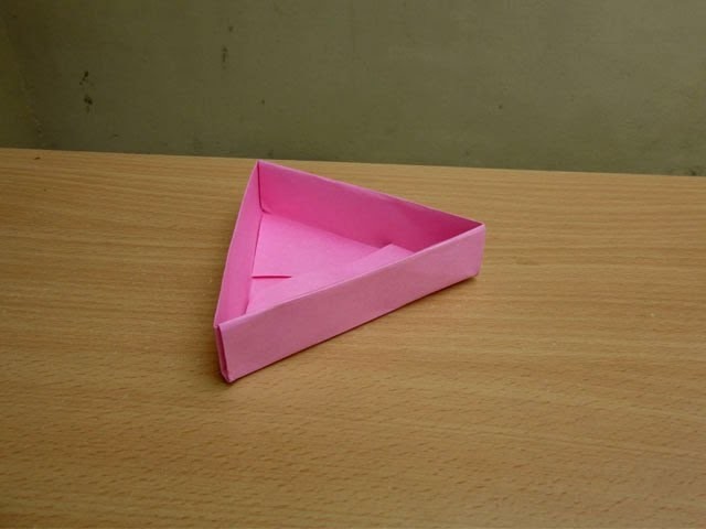 How to Make a Paper Triangle Box - Easy Tutorials