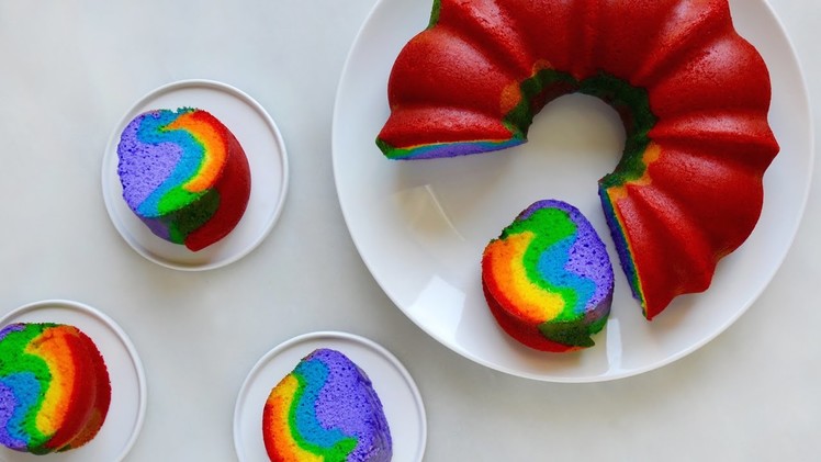 How to Make an Easy Rainbow Cake