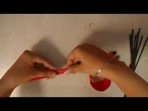 How to make paper flower - beautiful red sunflower tutorial