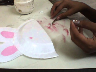 How to make rabbit with paper plate,paper plate craft,easy paper plate craft for kids