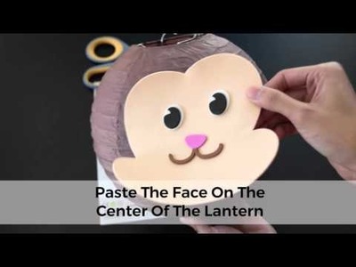 How To Make Your Paper Lantern Animal Face DIY Kit -Monkey