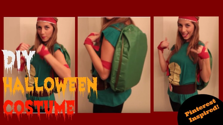 Last Minute DIY Halloween Costume for Women - Cute Ninja Turtle