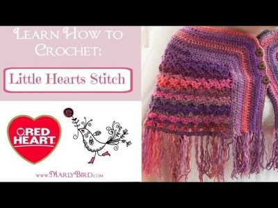 Learn how to Crochet the Little Hearts Stitch Pattern