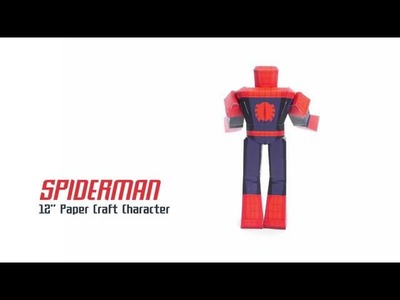 Marvel - Spiderman 12" Paper Craft 360 Degree View