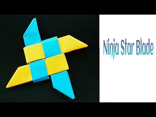 Modular Origami -  Paper " Ninja Star Blade(1) - 4 pointed "