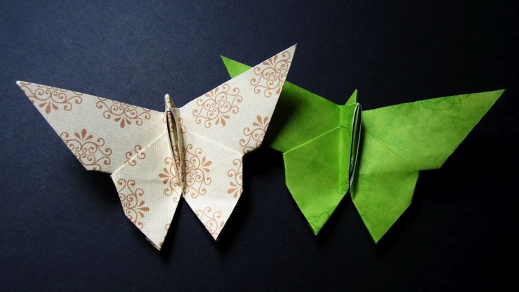 Origami butterfly instructions - learn how to make a paper butterfly in 5 minutes - EzyCraft