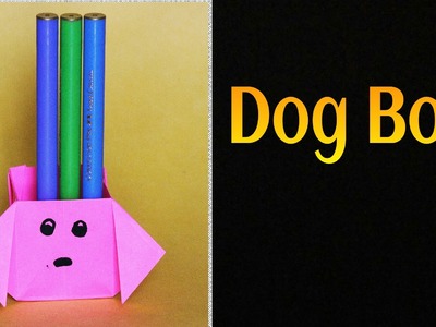Origami Paper "Dog. Puppy Box" - 3D