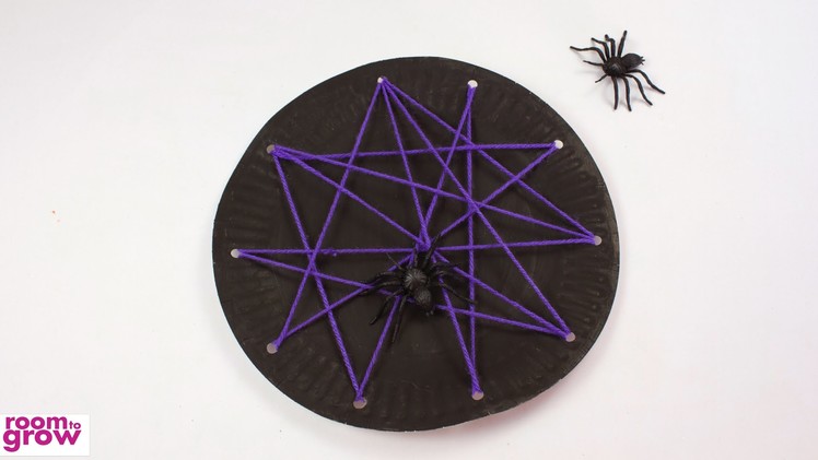 Paper Plate Spider Web