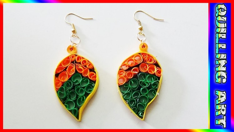 Paper quilling earrings latest design earrings Making Tutorial