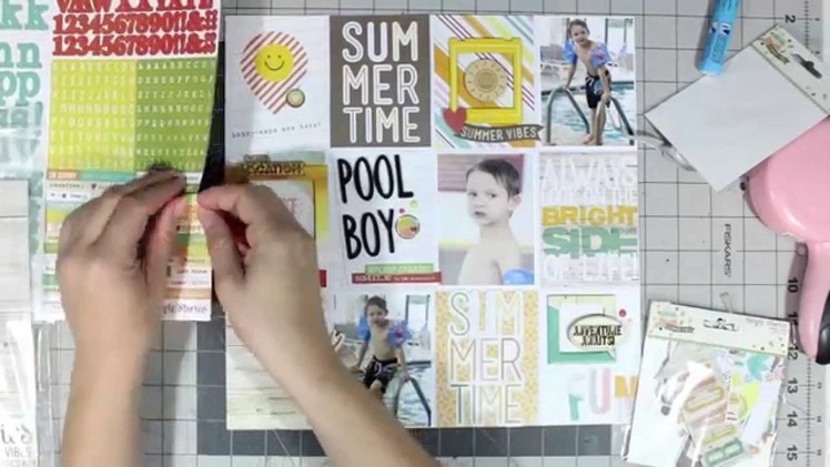 Scrapbook Process Video: Zoned Out Series Video #3: PL Inspired Layouts