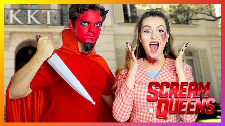 Scream Queens DIY Halloween Costumes! | Dead Sorority Girl & Red Devil!