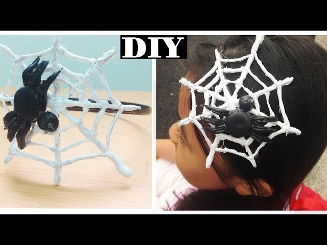 SPIDER WEB HEADBAND (Hot Glue) | DIY Halloween | EASY