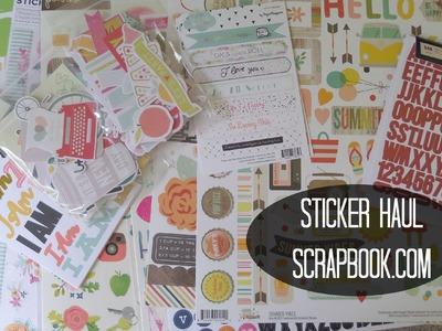 Sticker Haul | Planning | Scrapbook com