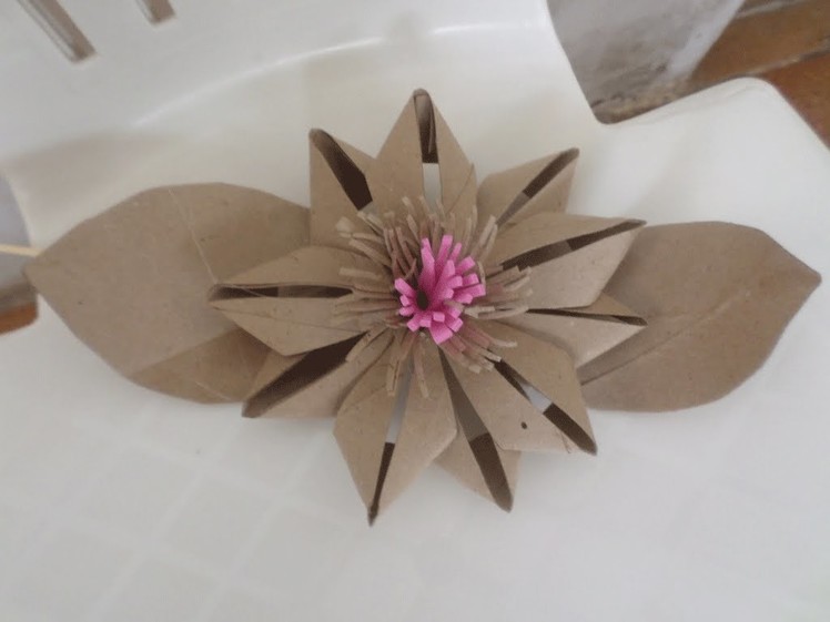 Toilet Paper Roll Flower - DIY