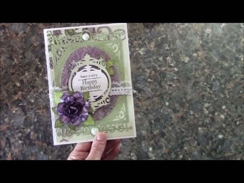 TUTORIAL -  ANY OCCASION CARD DESIGNS BY SHELLIE TRANQUIL GARDENS PAPER COLLECTION