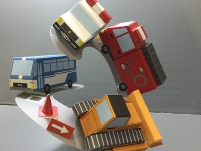 Working Cars Paper Craft Kit Unboxing!
