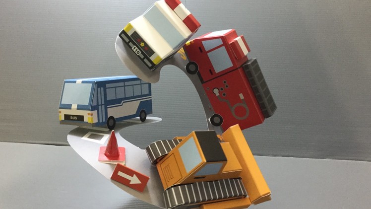 Working Cars Paper Craft Kit Unboxing!
