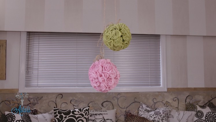 Arts & Crafts Tutorial: Paper Rose Hanging Ball