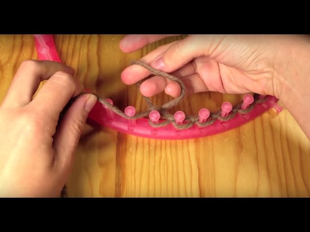 Circular Loom Knitting: How to Chain Cast On without a crochet hook (DIY Tutorial)