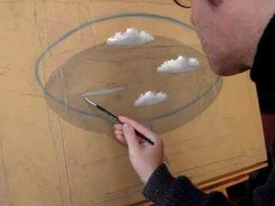 Como pintar nubes.  How to paint clouds