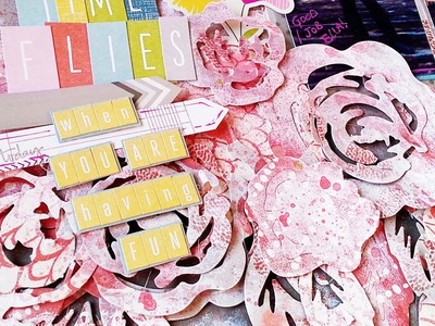Crazy Paper Challenge with Kitty and 311Vandal- Scrapbooking Mixed Media Process