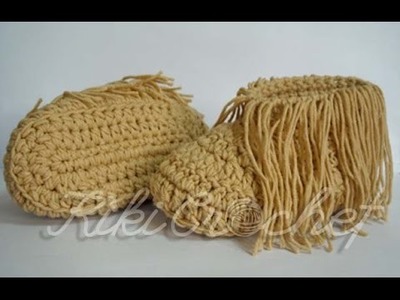 Crochet Indian Booties (english tutorial)