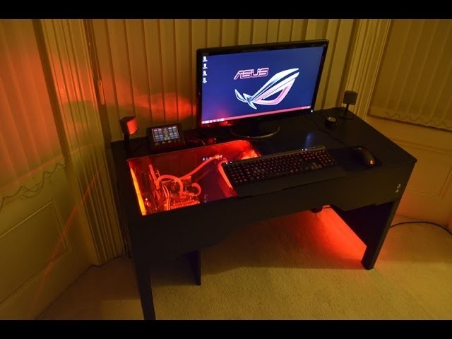 Custom Watercooled PC within a Desk Design & Build (Unity-Desk)