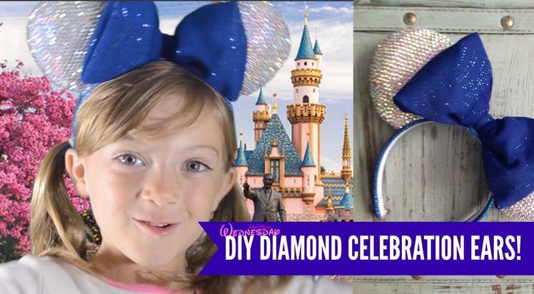 DIY 60th Diamond Celebration Mickey Ears and 4K giveaway!