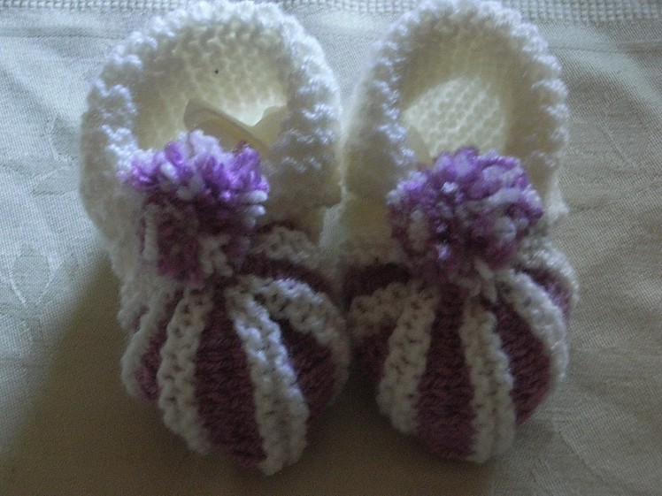 DIY Baby Schuhe Balerinas Stricken Knitting*Tutorial Handarbeit