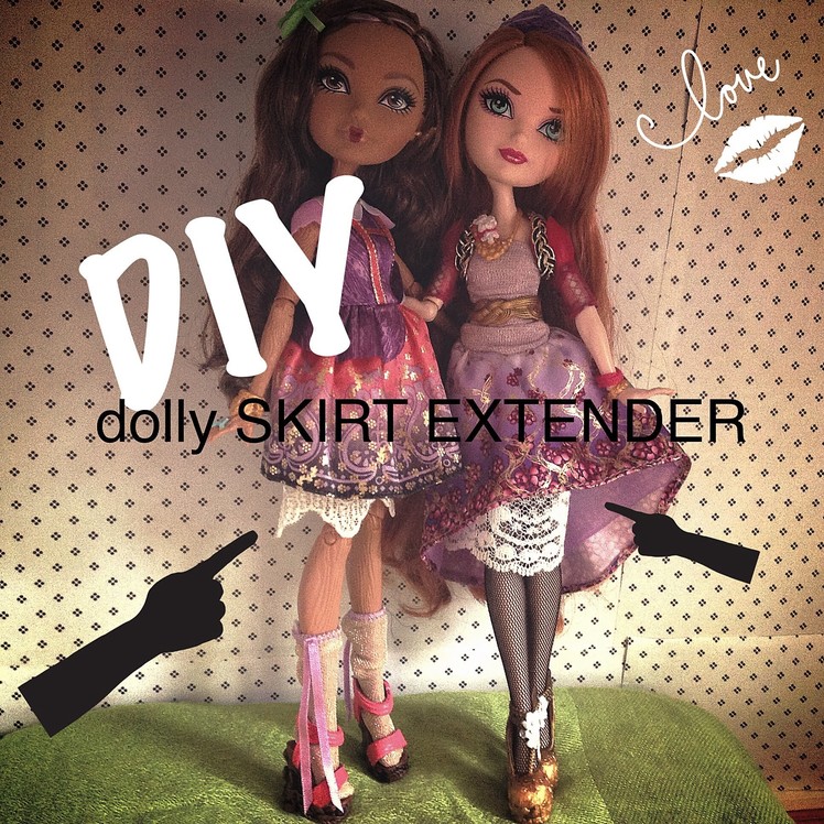DIY Barbie doll Fashion lace skirt extender or swimsuit cover up