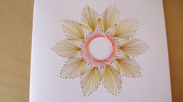 DIY Easy Flower Embroidery Card