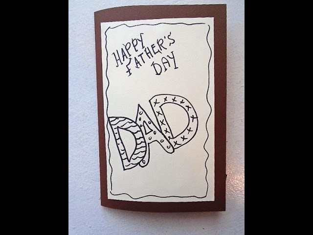 DIY FATHER'S DAY CARD, Nuts about you, last minute card