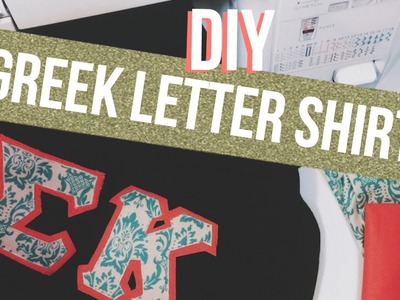 DIY Greek Letter Shirts