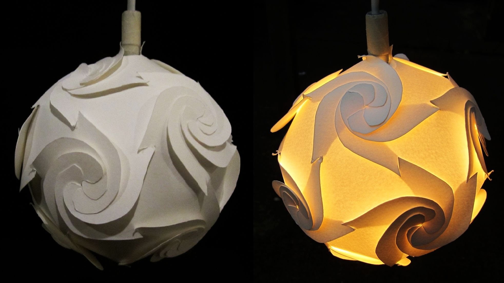 how to make a paper lampshade