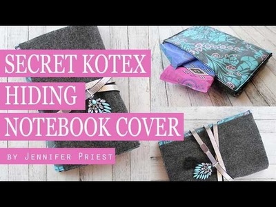 DIY Secret Compartment Notebook Cover   Hide Your Kotex #sponsored