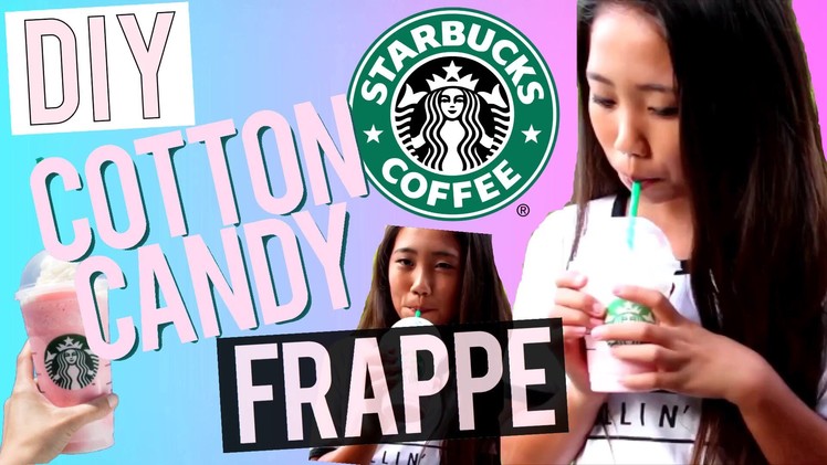 DIY Starbucks Cotton Candy Frappe!