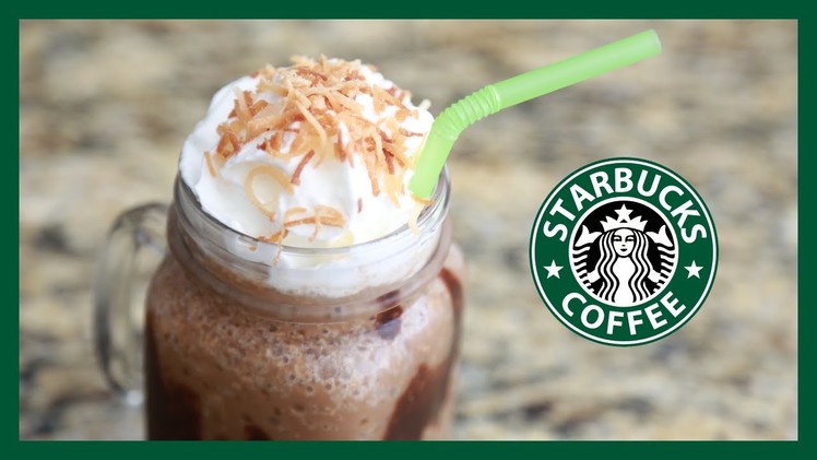 DIY Starbucks Mocha Coconut Frappuccino