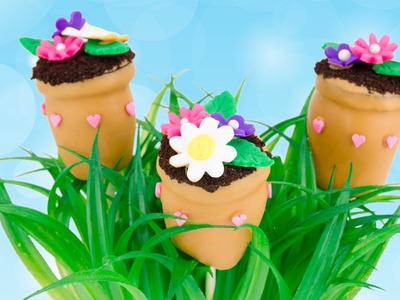 Flower Pot Cake Pops for Mother's Day from Cookies Cupcakes and Cardio