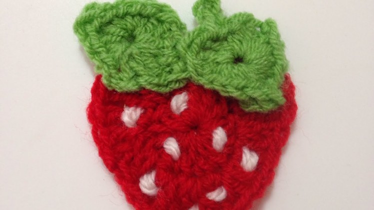 How To Crochet A Cute Strawberry Applique - DIY Crafts Tutorial - Guidecentral