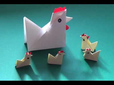 How to fold yourself a paper chicken in less than five minutes - Falte Dir Dein Papier-Huhn!